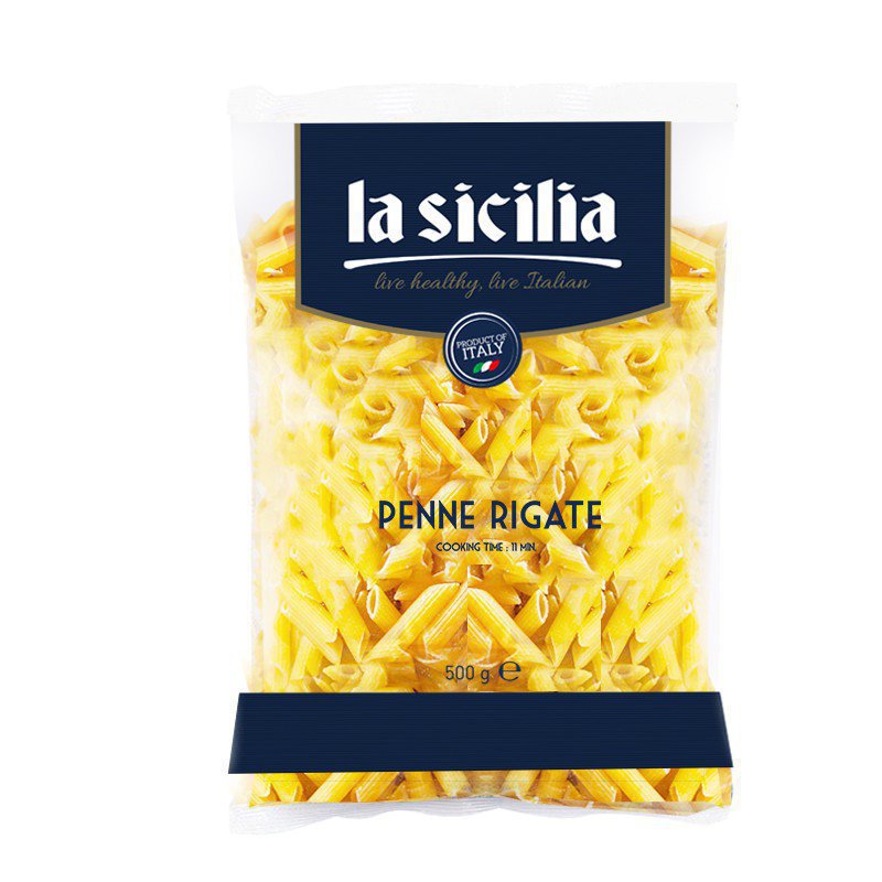 Mì nui ống La Sicilia 500g – Penne Rigate