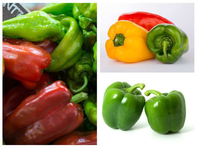 Mixed Three Color Capsicum.