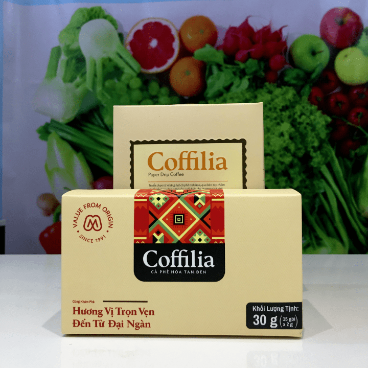 Cà phê đen hòa tan Coffilia 30g ( 15 túi * 2g)