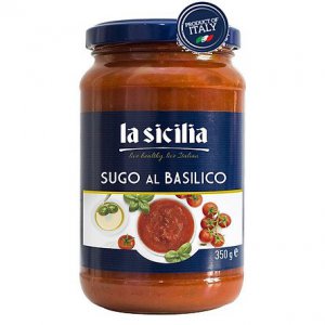 Tomatoes sauces with basil herb Sicilia – 350 gr